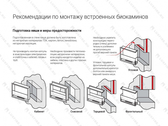 Портальный полуавтоматический биокамин Lux Fire &amp;quot;Фаер Бокс 4 - 25.5&amp;quot;