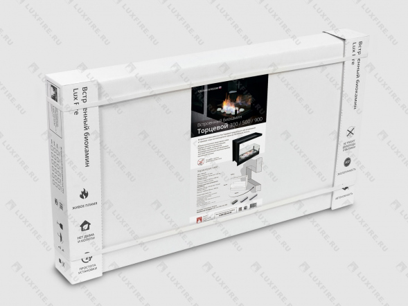 Встроенный биокамин Lux Fire Торцевой 1155 М
