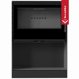 Печь Kratki PRO KARI 80/W (Черная футеровка, с доводчиком)