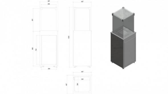 Нагреватель газовый PATIO/G31/37MBAR/S - сталь, пульт