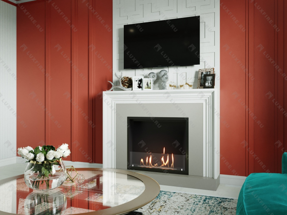 Встроенный биокамин Lux Fire Кабинет 810 М