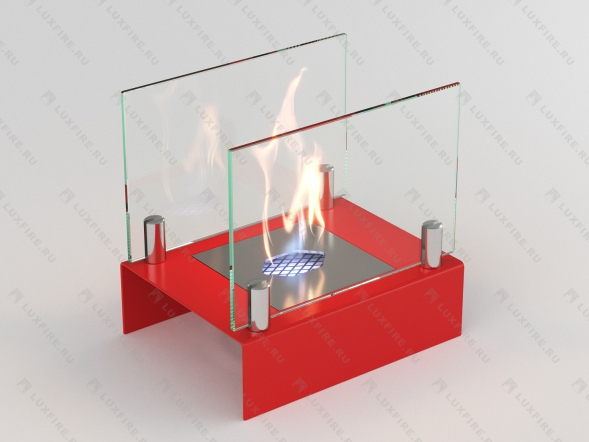 Настольный биокамин Lux Fire &amp;quot;Арлекино&amp;quot; S (красный)