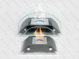 Настольный биокамин Lux Fire "Мост" S (черный)